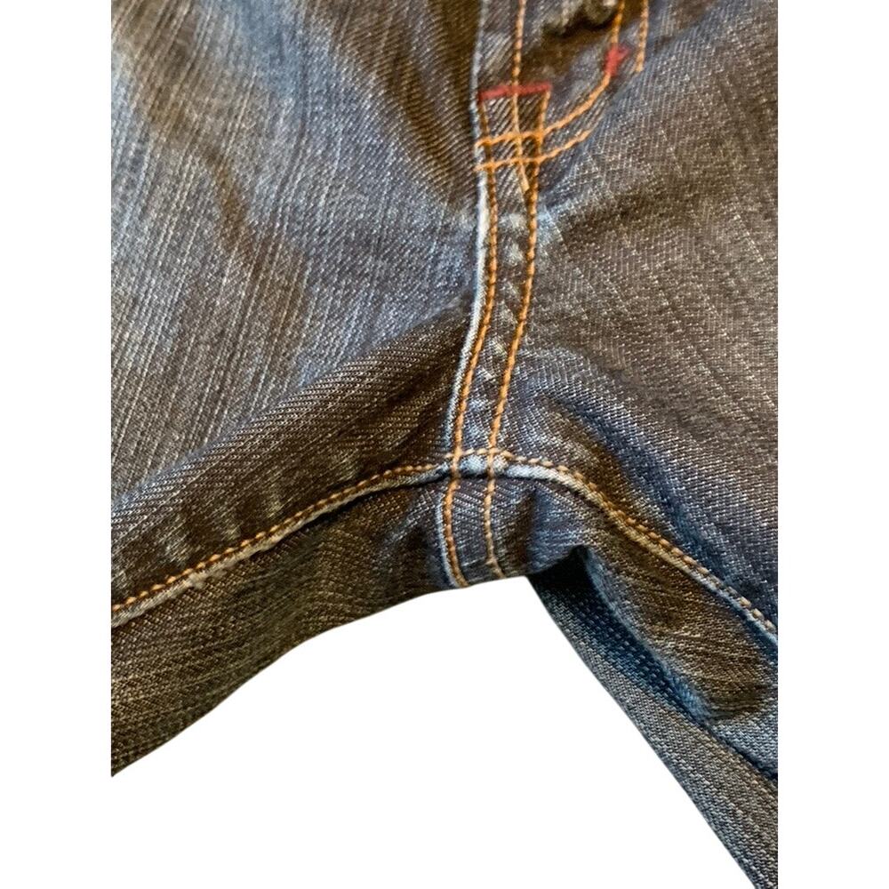 David Kahn Jeans Women Size 29 Nikki Wide Leg 30x32 Blue Bootcut Med Wash - Picture 5 of 12